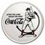 Coca-Cola® Vintage Batter Up 1 oz Silver Colorized Round in TEP