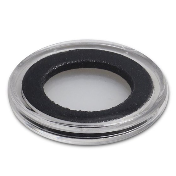 Coin Capsule w/Black Gasket - 21 mm Coin Capsule w/Black Gasket - 21 mm