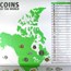 Coins of the World - America (35 coins)
