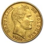 Colombia 10 Pesos Gold Avg Circ (Random)