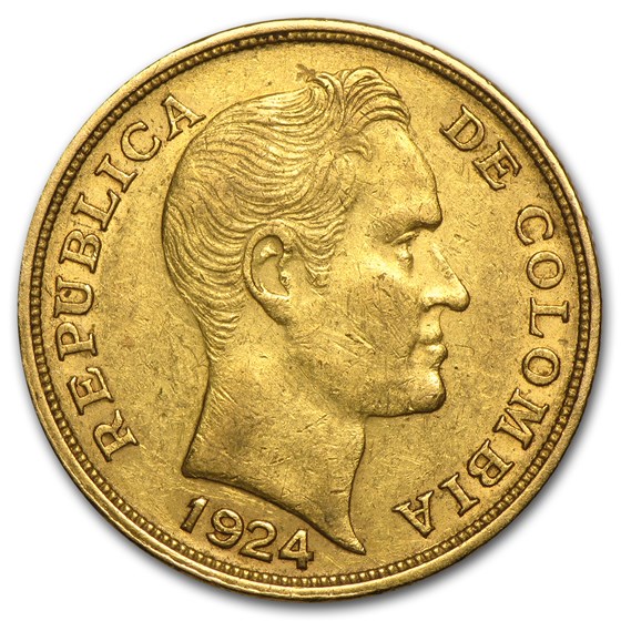 Colombia 10 Pesos Gold Avg Circ (Random) Colombia 10 Pesos Gold Avg Circ (Random)