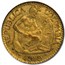 Colombia Gold 5 Pesos MS-61 PCGS (Random)