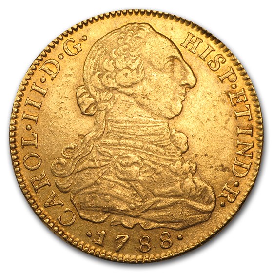Colombia Gold 8 Escudo of Charles III AU (Random) Colombia Gold 8 Escudo of Charles III AU (Random)