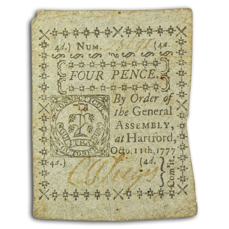 Colonial Currency Culls (Connecticut)