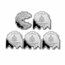 Colorized 1 oz Silver PAC-MAN & Ghost Shaped Coins Complete Set