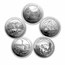Complete 56-Coin 5 oz Silver America The Beautiful Set