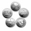 Complete 56-Coin 5 oz Silver ATB Set BU (Elegant Display Box)