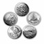 Complete 56-Coin 5 oz Silver ATB Set BU (Elegant Display Box)