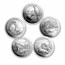 Complete 56-Coin 5 oz Silver ATB Set BU (Elegant Display Box)