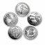 Complete 56-Coin 5 oz Silver ATB Set BU (Elegant Display Box)