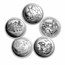 Complete 56-Coin 5 oz Silver ATB Set BU (Elegant Display Box)