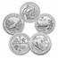 Complete 56-Coin 5 oz Silver ATB Set BU (Elegant Display Box)