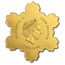Cook Islands 1/2 gram Gold $5 Golden Snowflake