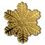 Cook Islands 1/2 gram Gold $5 Golden Snowflake