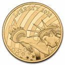 Cook Islands Gold $25 Liberty Tribute to The U.S. (Random Year)