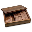 Copper Domino Double Six Set w/ Box - Traditional Viking Design