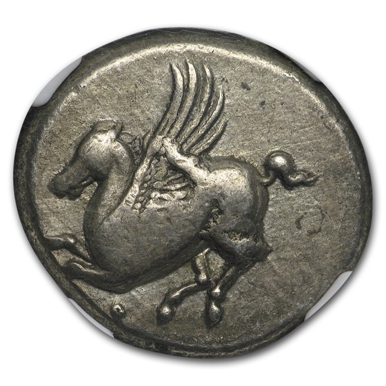 Corinthia AR Silver Stater Pegasus (4th Century BC) Ch VF NGC Corinthia AR Silver Stater Pegasus (4th Century BC) Ch VF NGC
