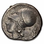 Corinthia, Corinth Silver Stater Pegasus (345-307 BC) Ch AU