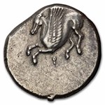 Corinthia, Corinth Silver Stater Pegasus (345-307 BC) Ch AU