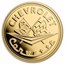 Corvette 1 oz Gold Classic Emblem Flags & Script w/ TEP