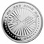 Corvette 1 oz Silver Radial Emblem Flags