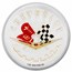 Corvette (1953) White 1 oz Colorized Silver w/ TEP