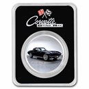 Corvette (1963) Black Stingray 1 oz Colorized Silver w/ TEP