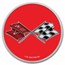 Corvette (1969) Red 1 oz Colorized Silver w/ TEP