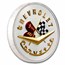 Corvette 2 oz High Relief Silver Colorized Classic Emblem BU