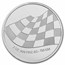 Corvette 2 oz High Relief Silver Colorized Classic Emblem BU