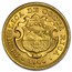 Costa Rica Gold 10 Colones (Random) Avg Circ