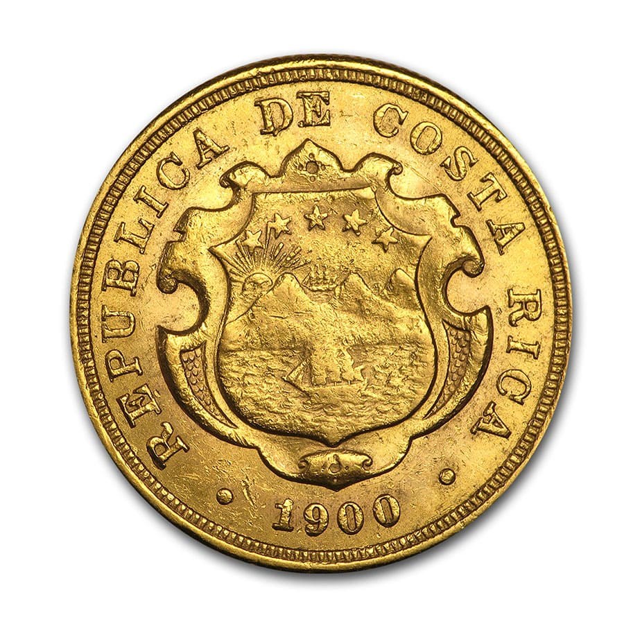 Buy Costa Rica Gold 20 Colones Avg Circ (Random) | APMEX
