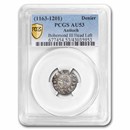 Crusader States Antioch AR Denir Boh. III 1163-1201 AD AU-53 PCGS Crusader States Antioch AR Denir Boh. III 1163-1201 AD AU-53 PCGS