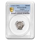 Crusader States Antioch AR Denir Boh. III 1163-1201 AD XF-45 PCGS Crusader States Antioch AR Denir Boh. III 1163-1201 AD XF-45 PCGS