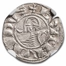 Crusader States Antioch AR Denir Bohemond III 1163-1201 AD AU NGC Crusader States Antioch AR Denir Bohemond III 1163-1201 AD AU NGC