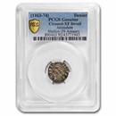 Crusader States Jerusalem AR Denier (1163-74) XF-Details PCGS Crusader States Jerusalem AR Denier (1163-74) XF-Details PCGS