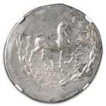 Cyme Aeolis AR Tetradrachm (2nd cent BC) Ch VF NGC (3/3, Notated)