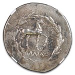 Cyme Aeolis AR Tetradrachm (2nd cent BC) Ch XF NGC (4/2, Notated)