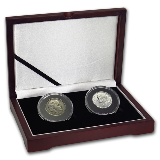 Czechoslovakia/Russia Silver Lenin & Stalin Set Avg Circ Czechoslovakia/Russia Silver Lenin & Stalin Set Avg Circ