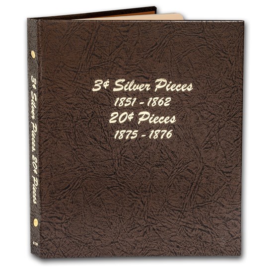 Dansco Album #6109 - 3 cent & 20 cent Silver Pieces Dansco Album #6109 - 3 cent & 20 cent Silver Pieces
