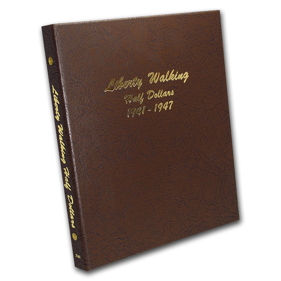 Dansco Album #7161 - Liberty Walking Half Dollars 1941-1947