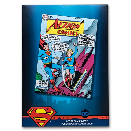 DC Action Comics #252 May 1959 - 35 Gram Silver Poster