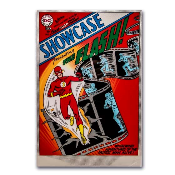 DC Comics #4 The Flash Showcase - 35 Gram Silver Poster