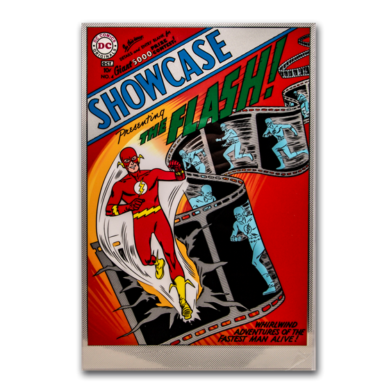DC Comics #4 The Flash Showcase - 35 Gram Silver Poster DC Comics #4 The Flash Showcase - 35 Gram Silver Poster
