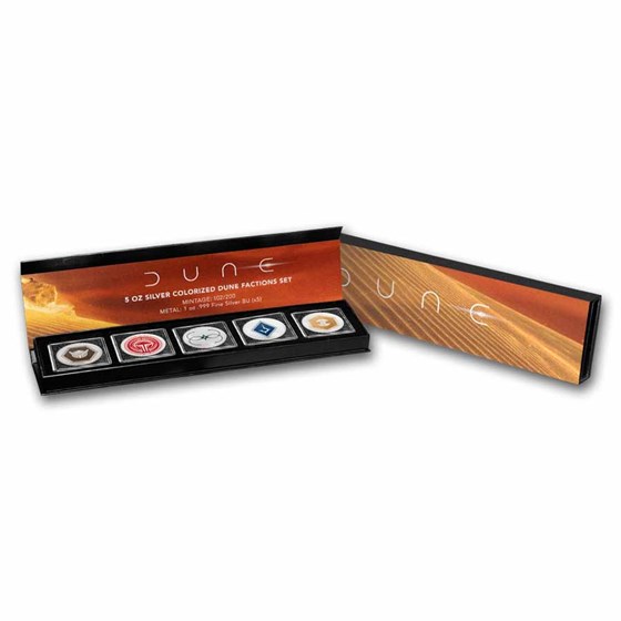DUNE® 2 5 x 1 oz Silver House (Factions) Set DUNE® 2 5 x 1 oz Silver House (Factions) Set