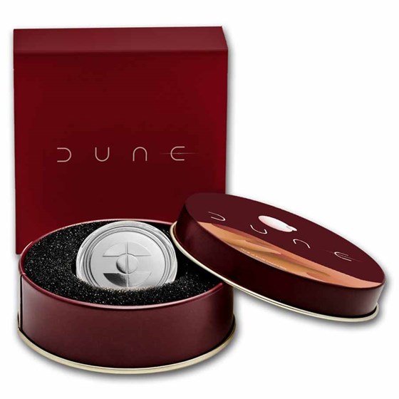 DUNE® 2 House Fremen 1 oz Silver w/Gift Box Tin DUNE® 2 House Fremen 1 oz Silver w/Gift Box Tin