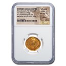 Eastern Roman AV Solidus Theodosius II (402-450 AD) Ch AU NGC Eastern Roman AV Solidus Theodosius II (402-450 AD) Ch AU NGC