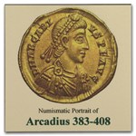 Eastern Roman Empire Bronze As Emperor Arcadius (383-408 AD)