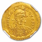 Eastern Roman Empire Gold Solidus Marcian (450-457 AD) XF NGC 3/2