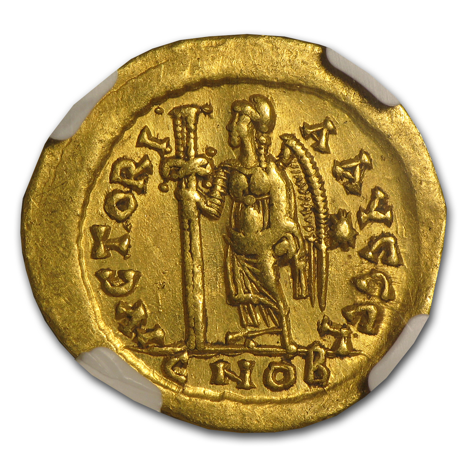 Buy Eastern Roman Gold Solidus of Leo I Ch XF NGC (457-474 AD) | APMEX